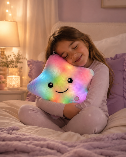 Glowshie Star Pillow — Glow in the Dark Star Cushion for Kids